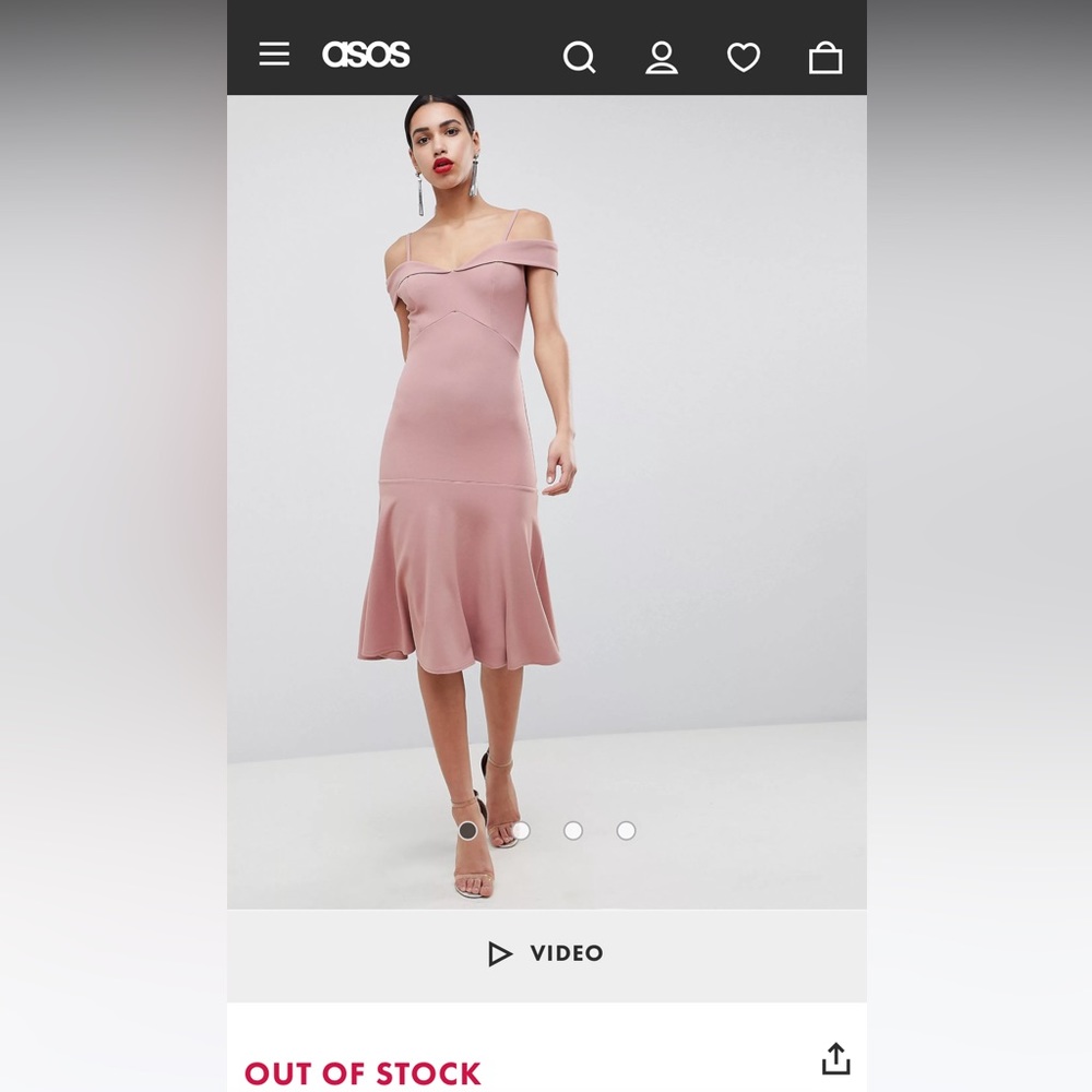 SOLD ❌NWT Club L London 🌸 Pink Bardot Dress 🌸 Sz6